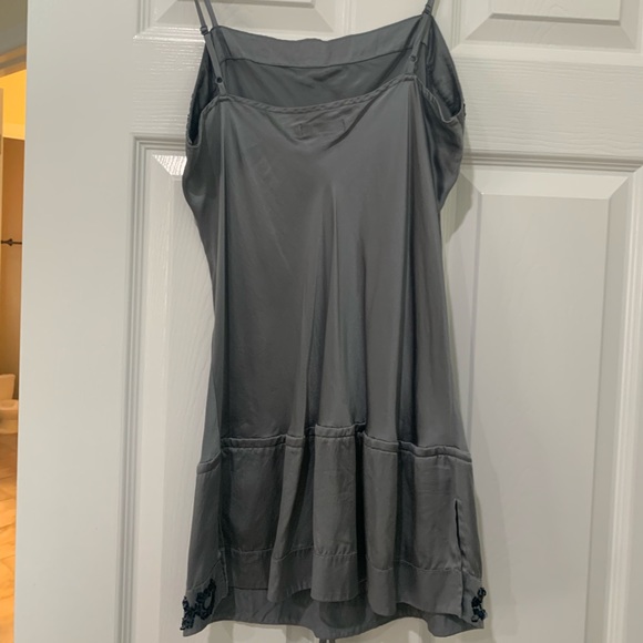 Limited 100% Grey Silk Camisole - Picture 2 of 3